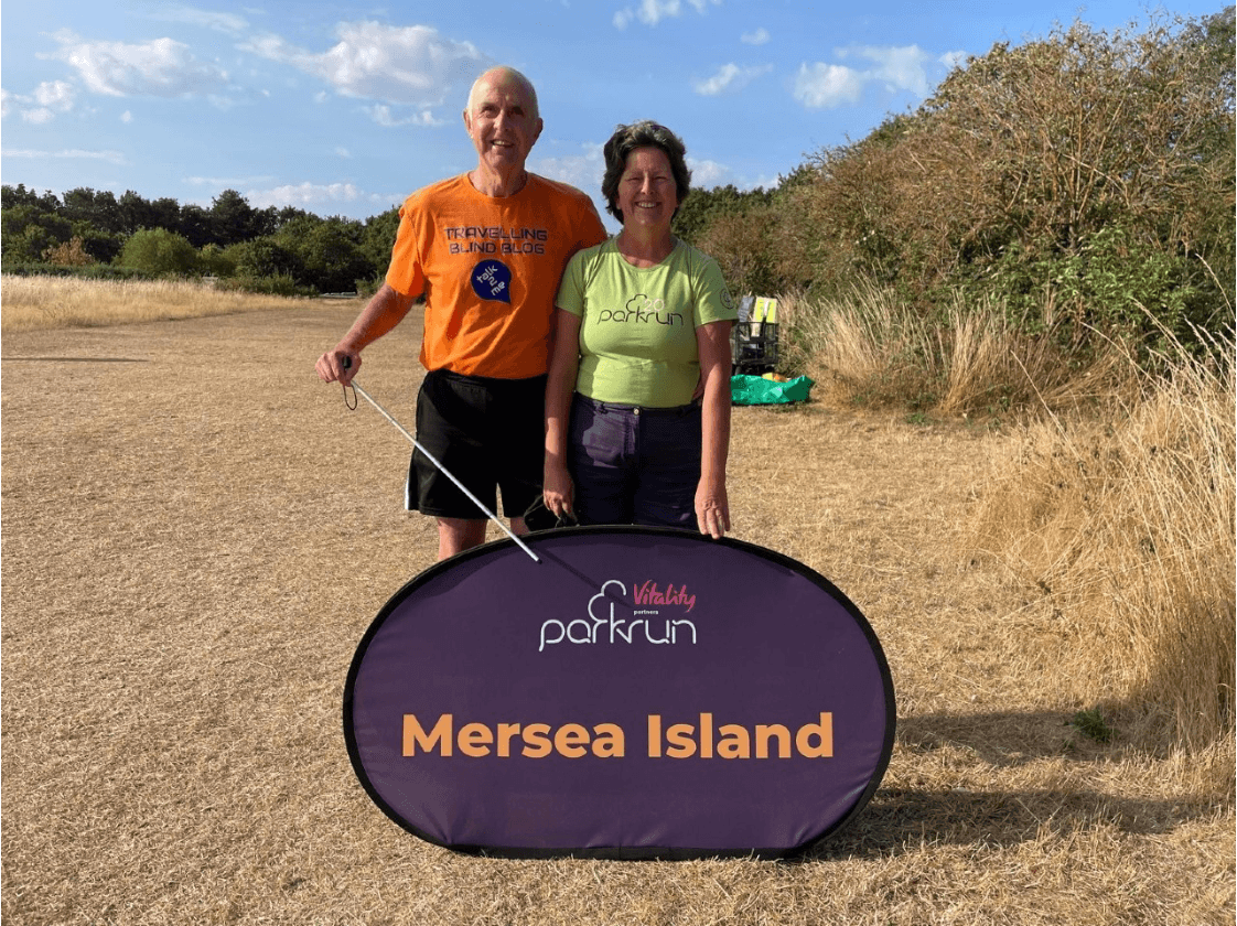Robert and Jane at Mersea Island parkrun